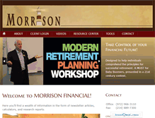 Tablet Screenshot of morrisonfinancialonline.com